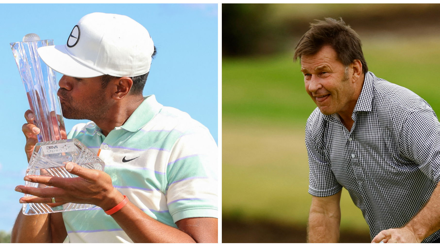 Sir Nick Faldo labelled "Nickstradamus" on social after calling Tony Finau's win